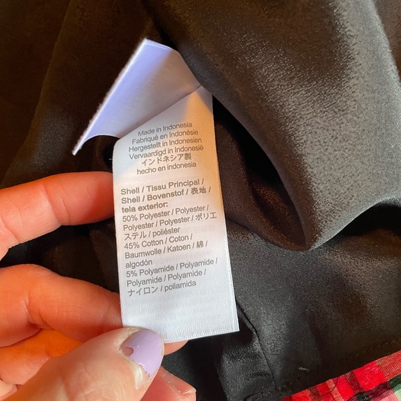 J. Crew Women's Puff Sleeve Mini Dress in Stewart Plaid Holiday Christmas Size 8 - Picture 7 of 15